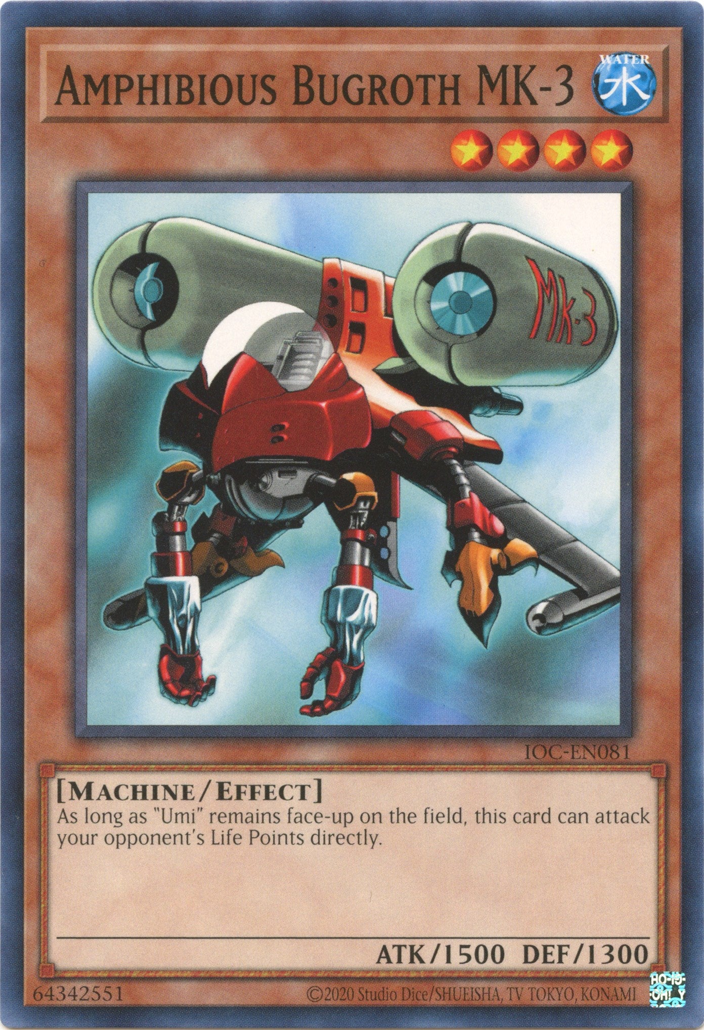 Amphibious Bugroth Mk-3 (25th Anniversary) [IOC-EN081] Common | Jomio and Rueliete's Cards and Comics