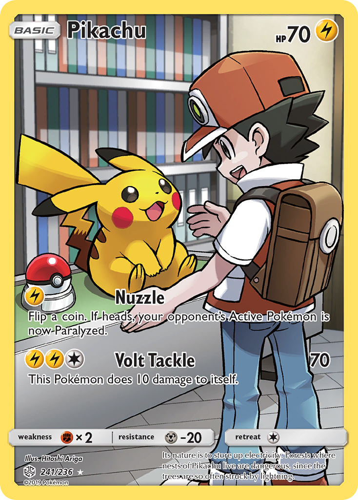 Pikachu (241/236) [Sun & Moon: Cosmic Eclipse] | Jomio and Rueliete's Cards and Comics