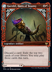 Birgi, God of Storytelling // Harnfel, Horn of Bounty (Showcase) [Kaldheim] | Jomio and Rueliete's Cards and Comics