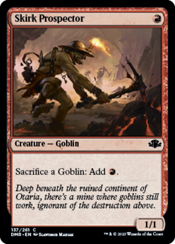 Skirk Prospector [Dominaria Remastered] | Jomio and Rueliete's Cards and Comics