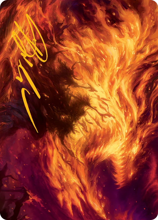 Stoke the Flames Art Card (Gold-Stamped Signature) [March of the Machine Art Series] | Jomio and Rueliete's Cards and Comics