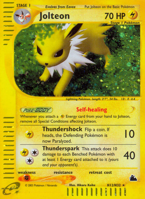 Jolteon (H12/H32) [Skyridge] | Jomio and Rueliete's Cards and Comics