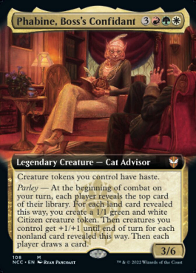 Phabine, Boss's Confidant (Extended Art) [Streets of New Capenna Commander] | Jomio and Rueliete's Cards and Comics