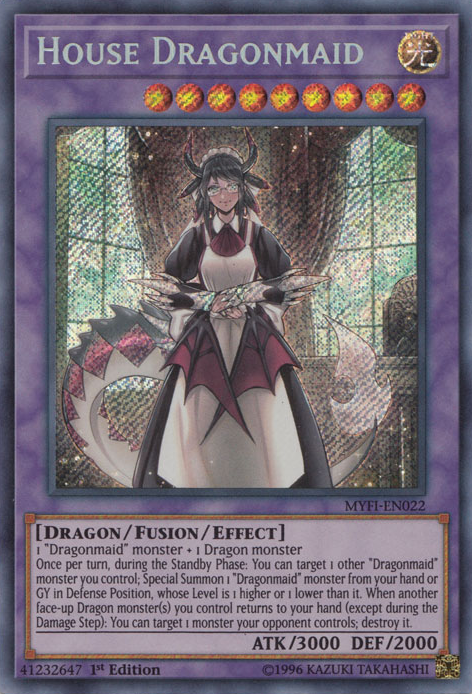 House Dragonmaid [MYFI-EN022] Secret Rare | Jomio and Rueliete's Cards and Comics