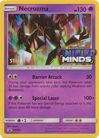 Necrozma (SM204) (Staff Prerelease Promo) [Sun & Moon: Black Star Promos] | Jomio and Rueliete's Cards and Comics