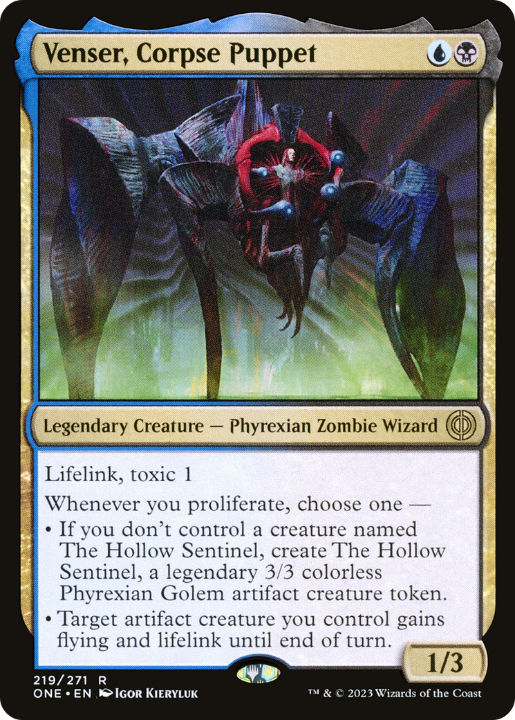 Venser, Corpse Puppet [Phyrexia: All Will Be One] | Jomio and Rueliete's Cards and Comics