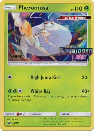 Pheromosa (SM115) (Staff Prerelease Promo) [Sun & Moon: Black Star Promos] | Jomio and Rueliete's Cards and Comics