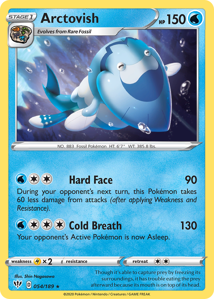 Arctovish (054/189) [Sword & Shield: Darkness Ablaze] | Jomio and Rueliete's Cards and Comics