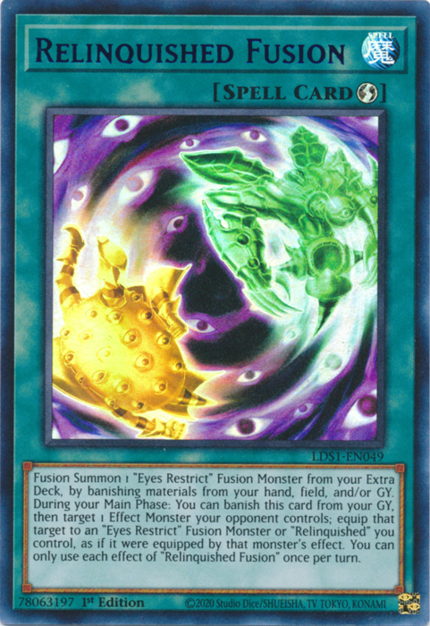 Relinquished Fusion (Purple) [LDS1-EN049] Ultra Rare | Jomio and Rueliete's Cards and Comics