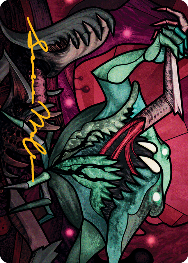 Yargle, Glutton of Urborg Art Card (Gold-Stamped Signature) [March of the Machine Art Series] | Jomio and Rueliete's Cards and Comics