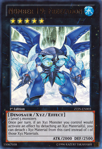 Number 19: Freezadon [ZTIN-EN003] Ultra Rare | Jomio and Rueliete's Cards and Comics
