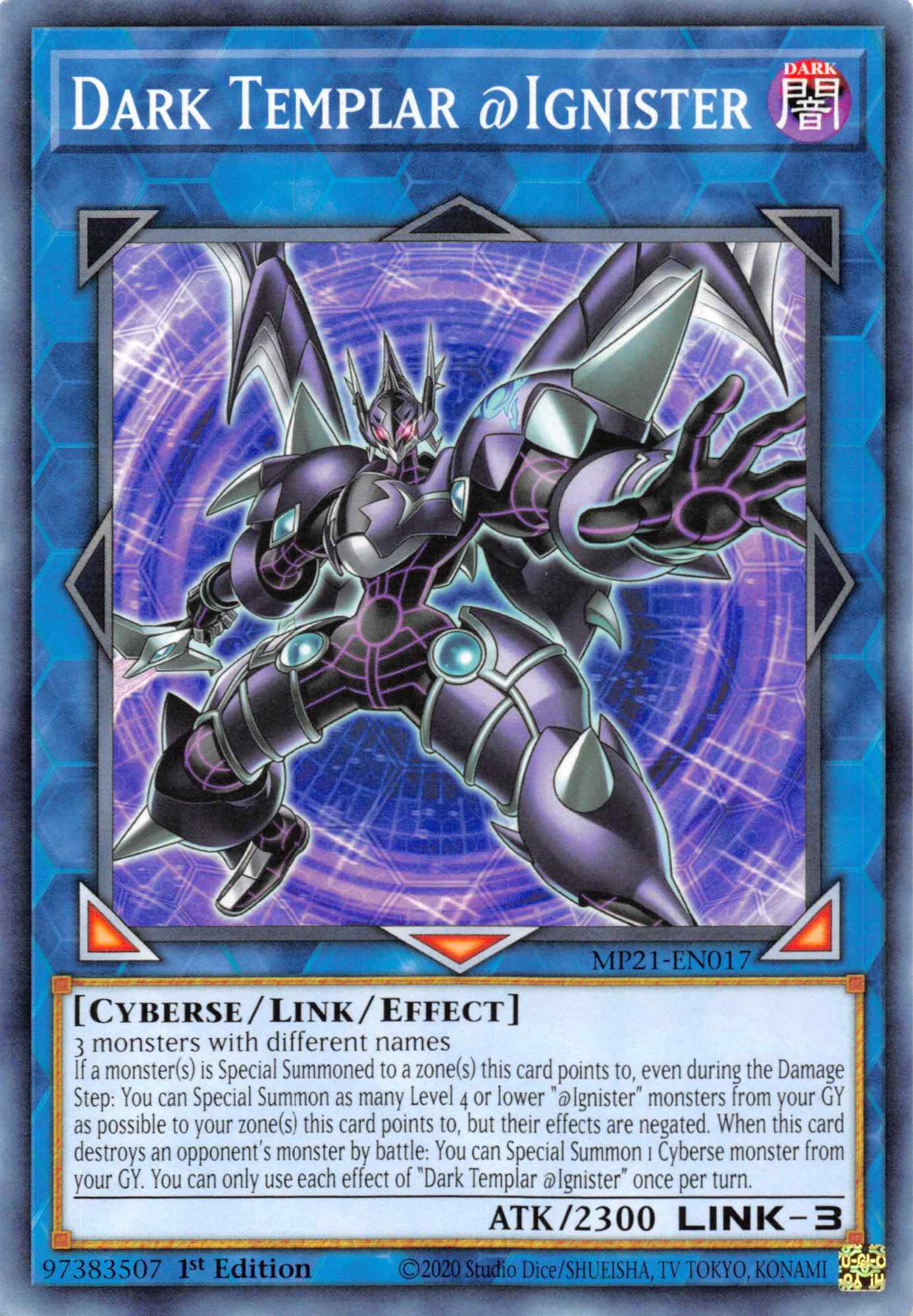 Dark Templar @Ignister [MP21-EN017] Common | Jomio and Rueliete's Cards and Comics