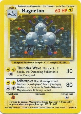 Magneton (9/102) [Base Set Unlimited] | Jomio and Rueliete's Cards and Comics