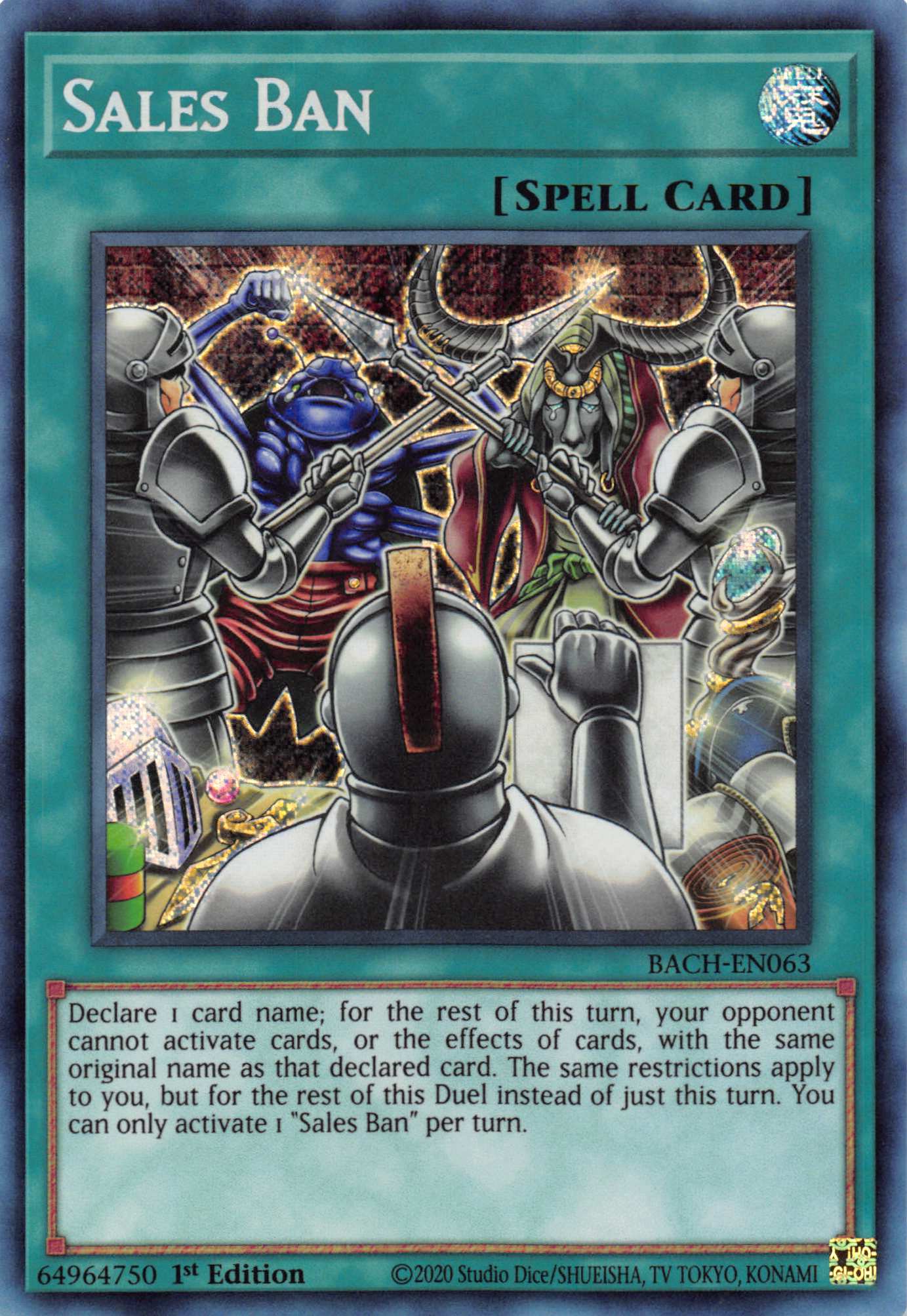 Sales Ban [BACH-EN063] Secret Rare | Jomio and Rueliete's Cards and Comics