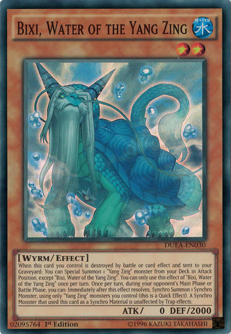 Bixi, Water of the Yang Zing [DUEA-EN030] Super Rare | Jomio and Rueliete's Cards and Comics