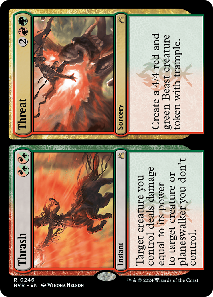 Thrash // Threat [Ravnica Remastered] | Jomio and Rueliete's Cards and Comics