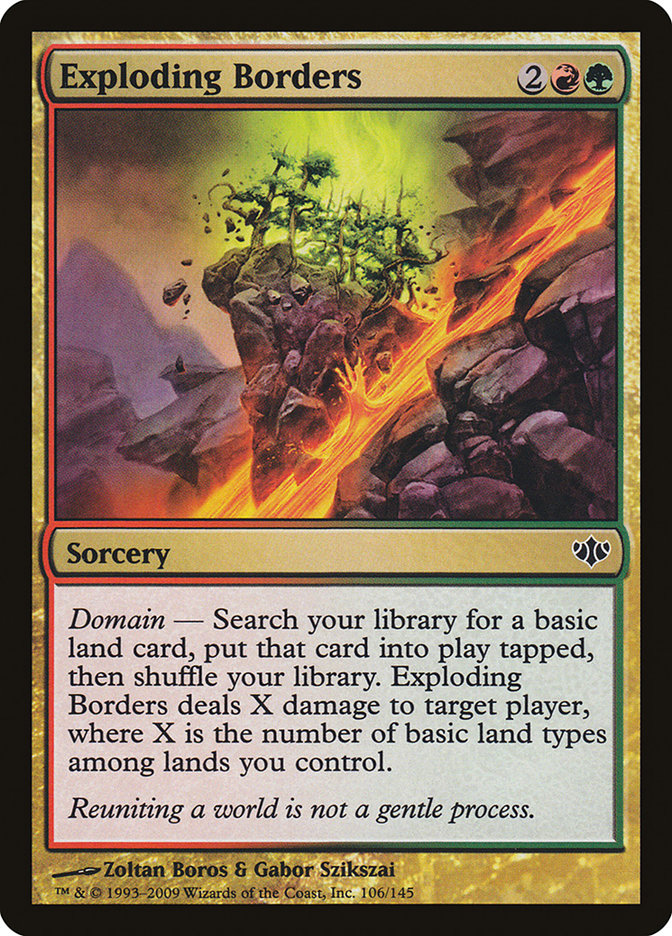 Exploding Borders [Conflux] | Jomio and Rueliete's Cards and Comics