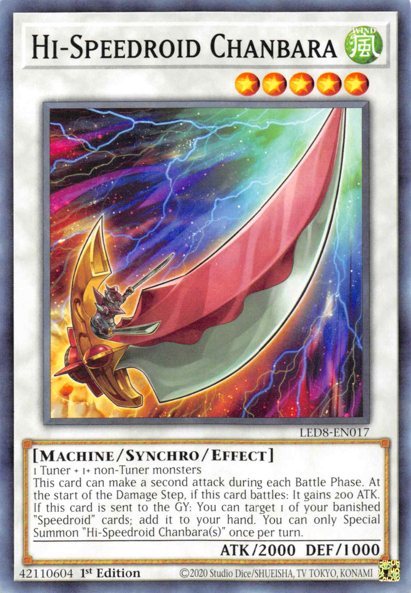 Hi-Speedroid Chanbara [LED8-EN017] Common | Jomio and Rueliete's Cards and Comics