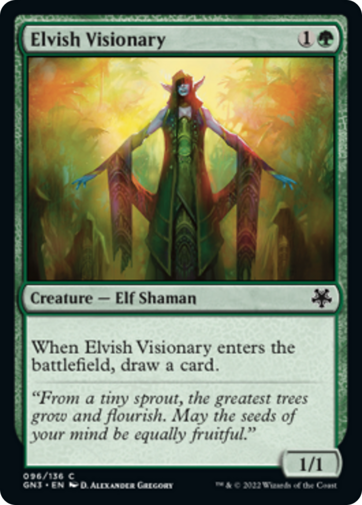 Elvish Visionary [Game Night: Free-for-All] | Jomio and Rueliete's Cards and Comics
