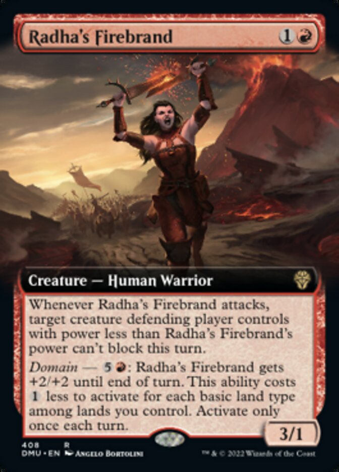 Radha's Firebrand (Extended Art) [Dominaria United] | Jomio and Rueliete's Cards and Comics