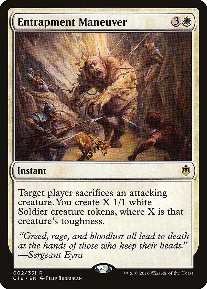 Entrapment Maneuver [Commander 2016] | Jomio and Rueliete's Cards and Comics