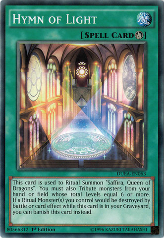 Hymn of Light [DUEA-EN063] Common | Jomio and Rueliete's Cards and Comics
