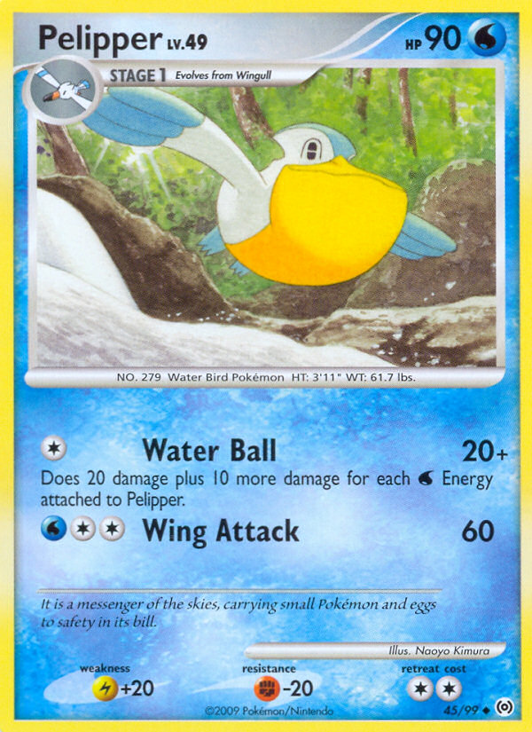 Pelipper (45/99) [Platinum: Arceus] | Jomio and Rueliete's Cards and Comics
