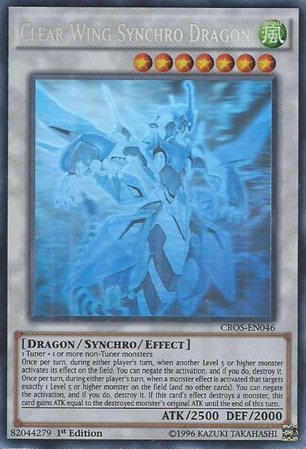 Clear Wing Synchro Dragon (Ghost Rare) [CROS-EN046] Ghost Rare | Jomio and Rueliete's Cards and Comics