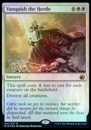 Vanquish the Horde [Innistrad: Midnight Hunt Prerelease Promos] | Jomio and Rueliete's Cards and Comics