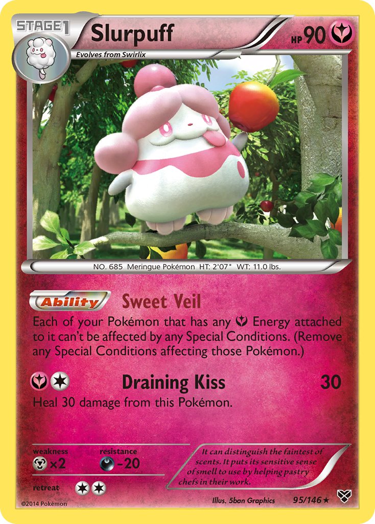 Slurpuff (95/146) (Theme Deck Exclusive) [XY: Base Set] | Jomio and Rueliete's Cards and Comics