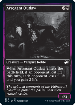 Arrogant Outlaw [Innistrad: Double Feature] | Jomio and Rueliete's Cards and Comics