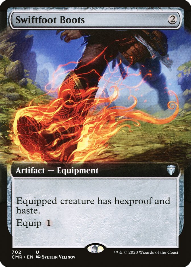 Swiftfoot Boots (Extended Art) [Commander Legends] | Jomio and Rueliete's Cards and Comics