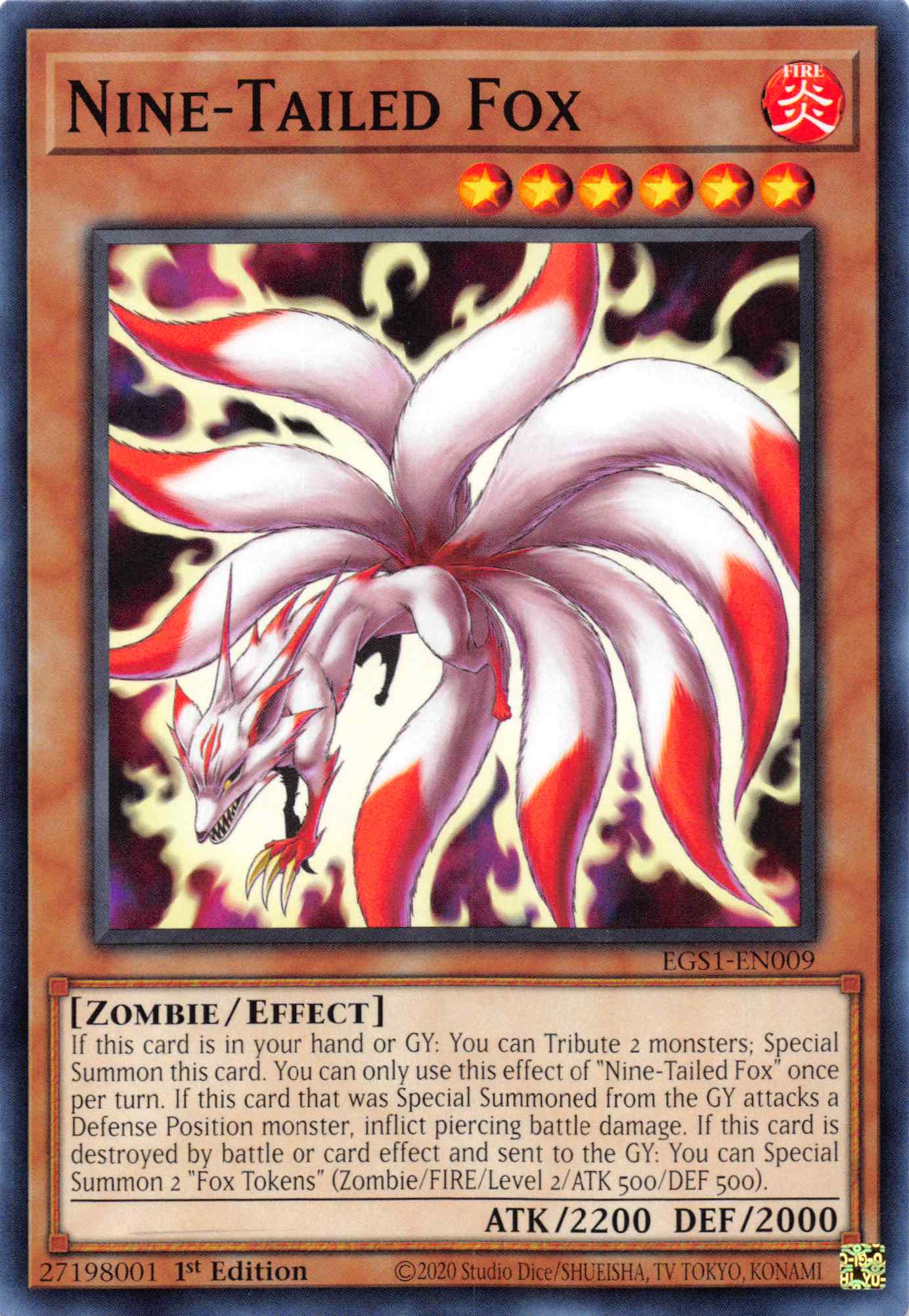 Nine-Tailed Fox [EGS1-EN009] Common | Jomio and Rueliete's Cards and Comics
