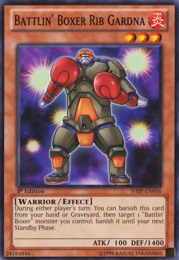 Battlin' Boxer Rib Gardna [SHSP-EN006] Common | Jomio and Rueliete's Cards and Comics