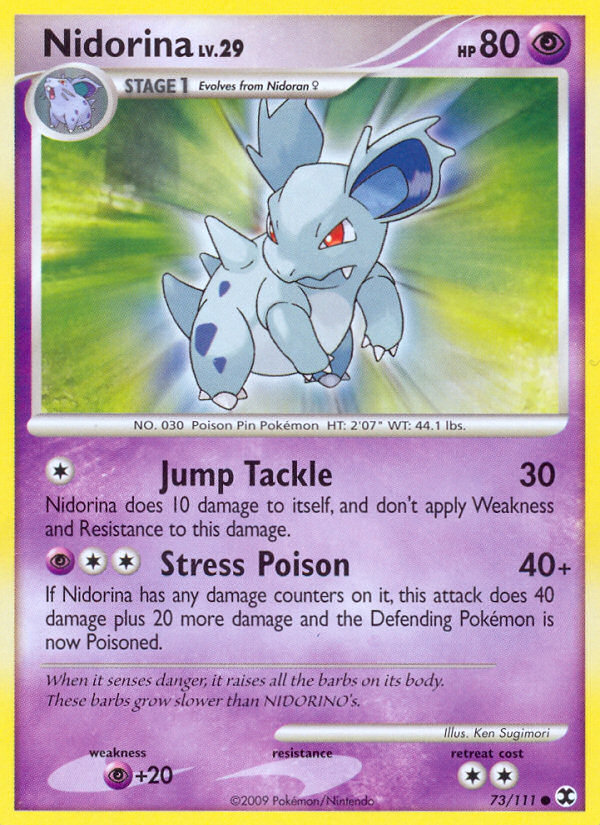 Nidorina (73/111) [Platinum: Rising Rivals] | Jomio and Rueliete's Cards and Comics