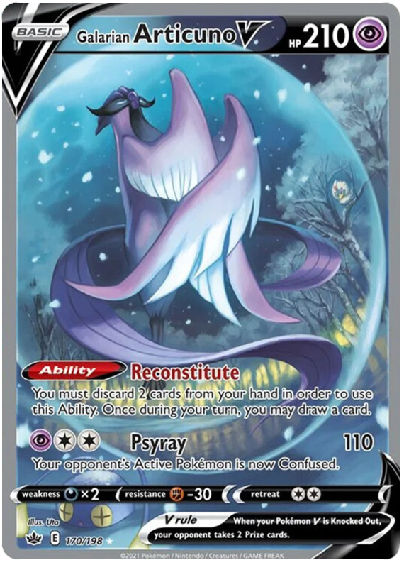 Galarian Articuno V (170/198) [Sword & Shield: Chilling Reign] | Jomio and Rueliete's Cards and Comics