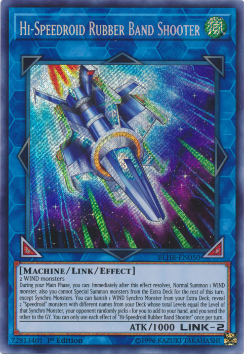 Hi-Speedroid Rubber Band Shooter [BLHR-EN050] Secret Rare | Jomio and Rueliete's Cards and Comics