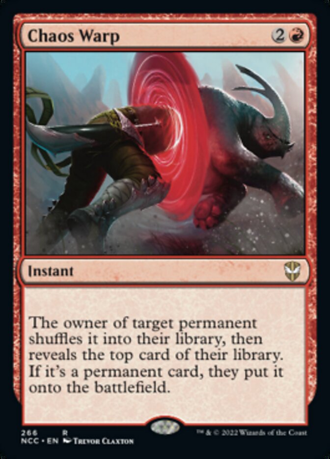 Chaos Warp [Streets of New Capenna Commander] | Jomio and Rueliete's Cards and Comics