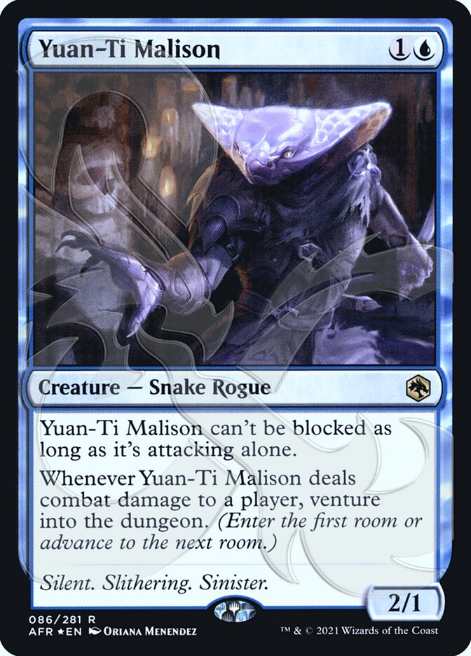 Yuan-Ti Malison (Ampersand Promo) [Dungeons & Dragons: Adventures in the Forgotten Realms Promos] | Jomio and Rueliete's Cards and Comics