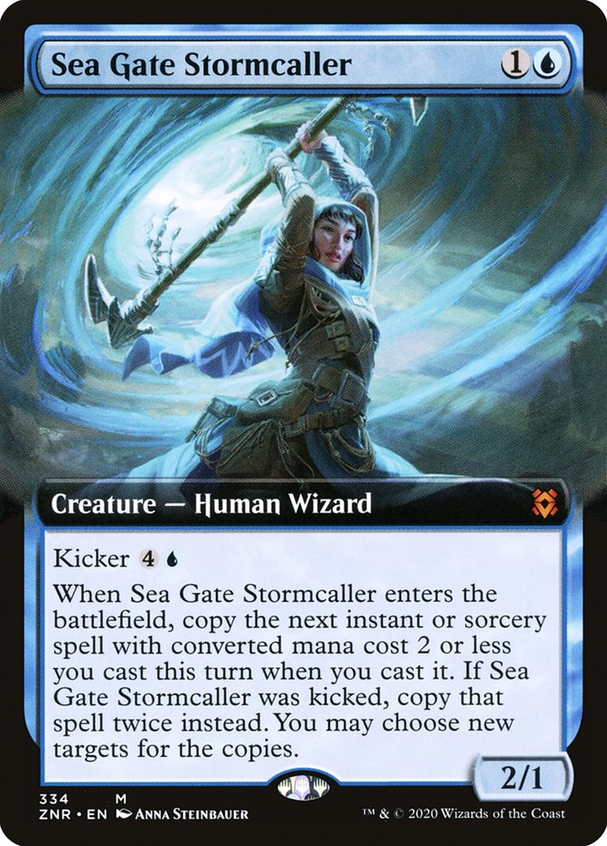 Sea Gate Stormcaller (Extended Art) [Zendikar Rising] | Jomio and Rueliete's Cards and Comics