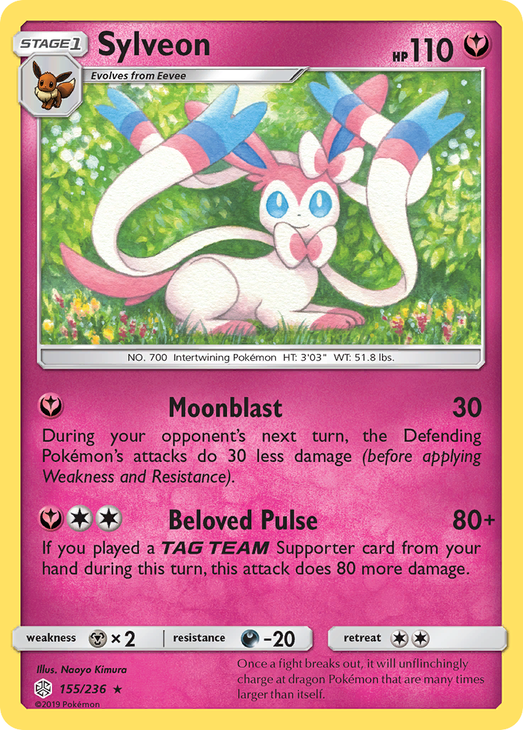Sylveon (155/236) [Sun & Moon: Cosmic Eclipse] | Jomio and Rueliete's Cards and Comics