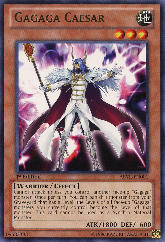 Gagaga Caesar [ABYR-EN001] Rare | Jomio and Rueliete's Cards and Comics