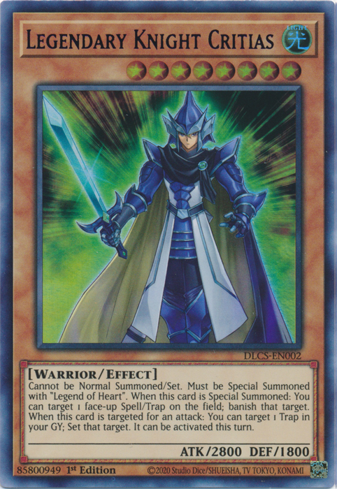 Legendary Knight Critias (Blue) [DLCS-EN002] Ultra Rare | Jomio and Rueliete's Cards and Comics