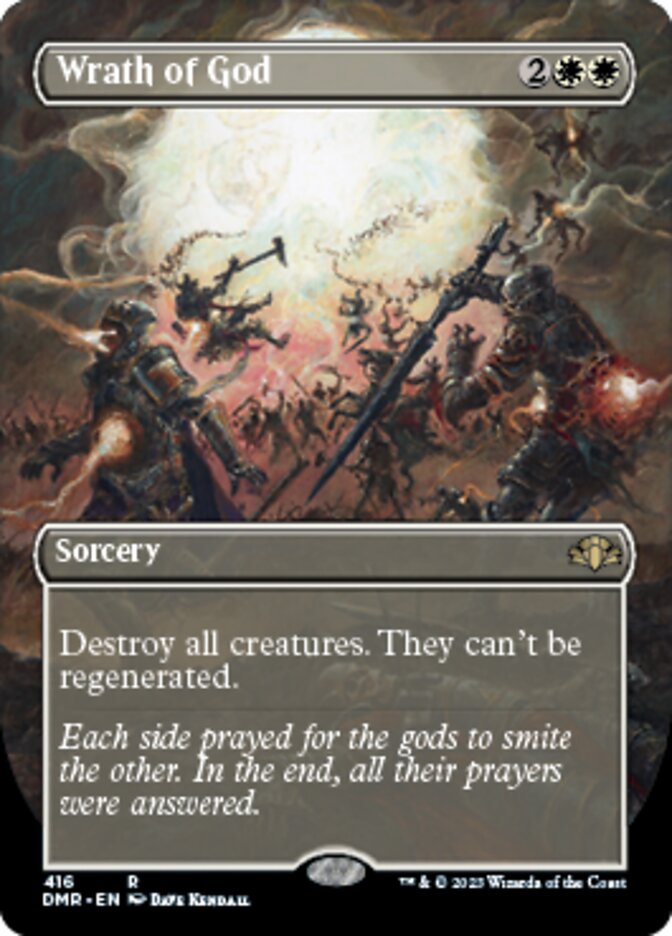 Wrath of God (Borderless Alternate Art) [Dominaria Remastered] | Jomio and Rueliete's Cards and Comics