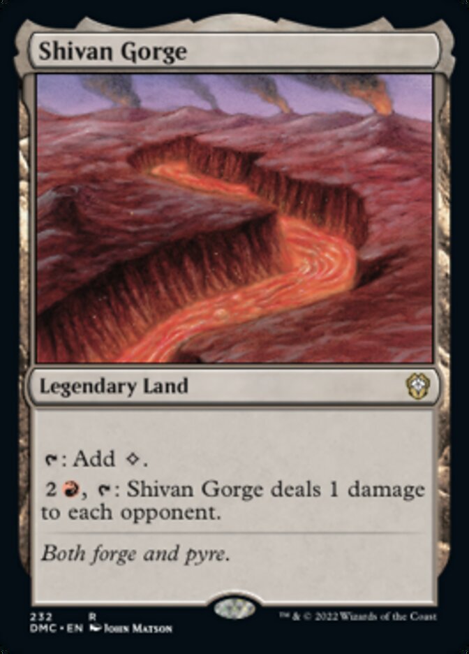 Shivan Gorge [Dominaria United Commander] | Jomio and Rueliete's Cards and Comics