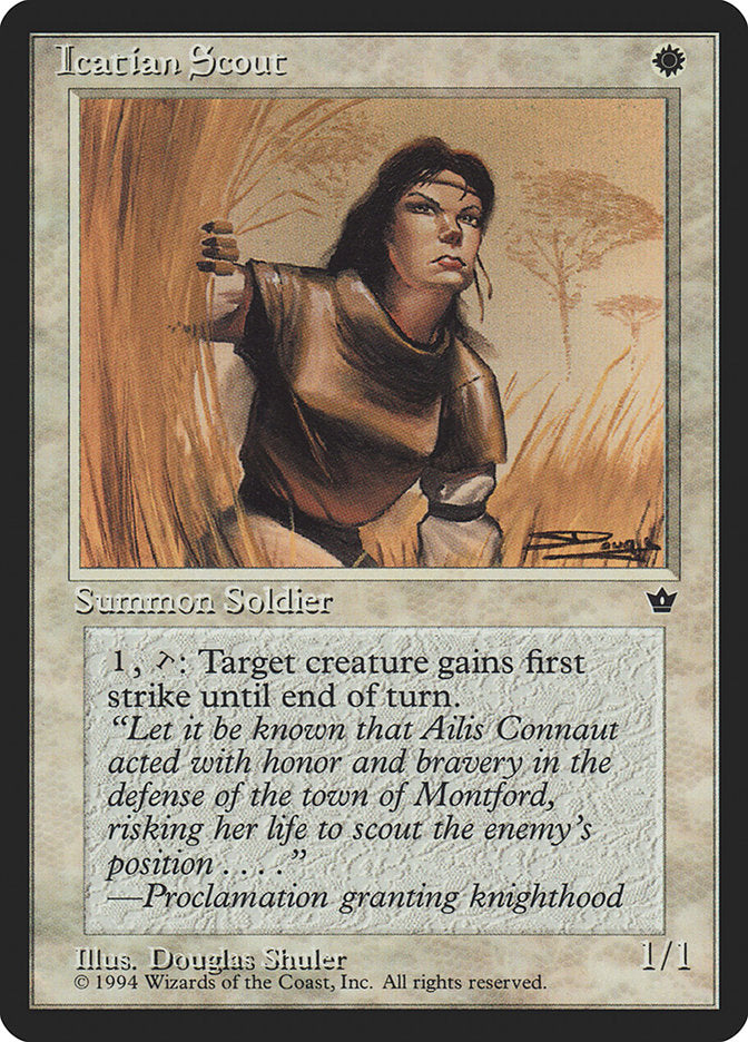 Icatian Scout (Douglas Shuler) [Fallen Empires] | Jomio and Rueliete's Cards and Comics