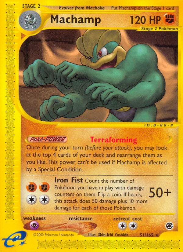 Machamp (51/165) [Expedition: Base Set] | Jomio and Rueliete's Cards and Comics