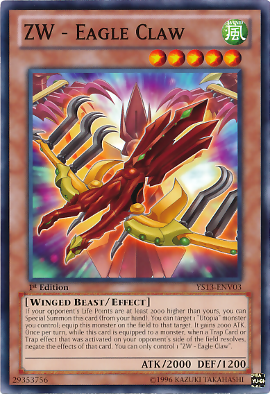 ZW - Eagle Claw [YS13-ENV03] Common | Jomio and Rueliete's Cards and Comics