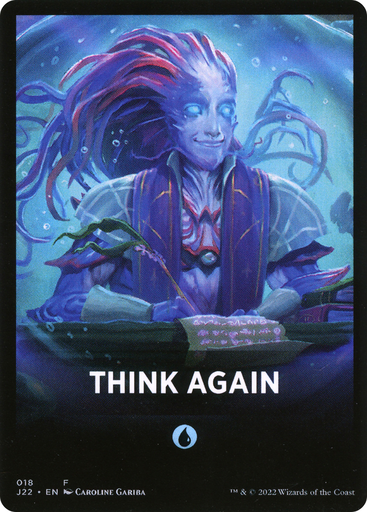Think Again Theme Card [Jumpstart 2022 Front Cards] | Jomio and Rueliete's Cards and Comics