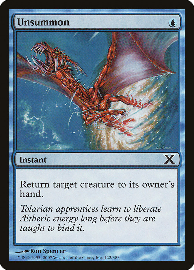 Unsummon [Tenth Edition] | Jomio and Rueliete's Cards and Comics